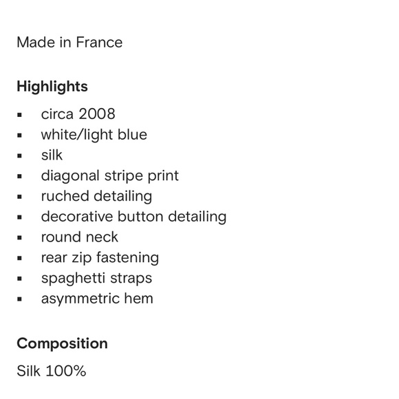 Chanel 2008 ruched striped dress size 38 in navy blue and white - Picture 5 of 6